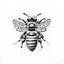 Honey Bee tattoo design idea