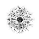 Dandelion tattoo design idea