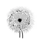 Dandelion tattoo design idea
