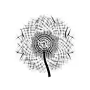 Dandelion tattoo design idea