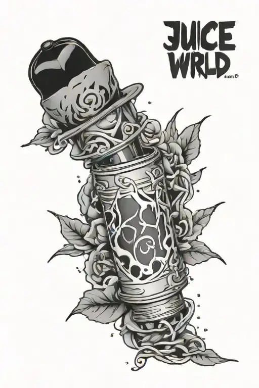 Juice wrld tattoo design idea