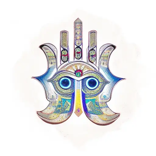 Hamsa Symbol tattoo design idea