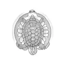 Turtle tattoo design idea