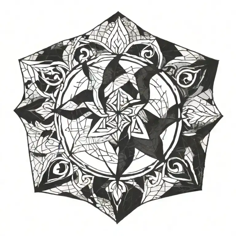 Unalome Symbol tattoo design idea