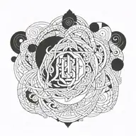 Unalome Symbol tattoo design idea