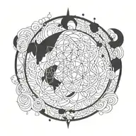 Unalome Symbol tattoo design idea