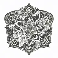 Unalome Symbol tattoo design idea