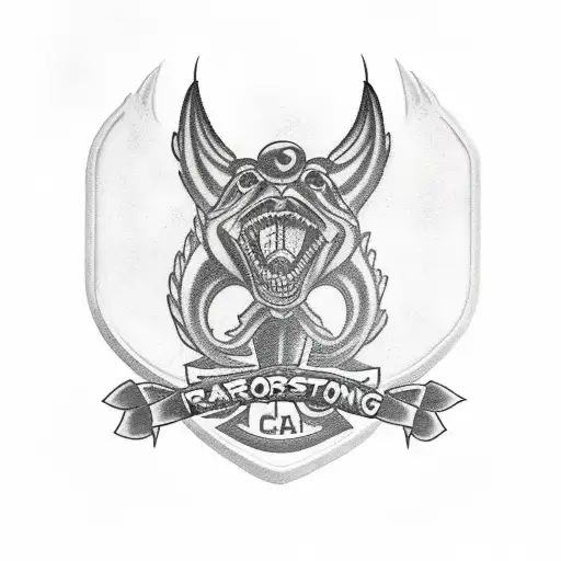 armstrong clan logo and race cars  tattoo design idea