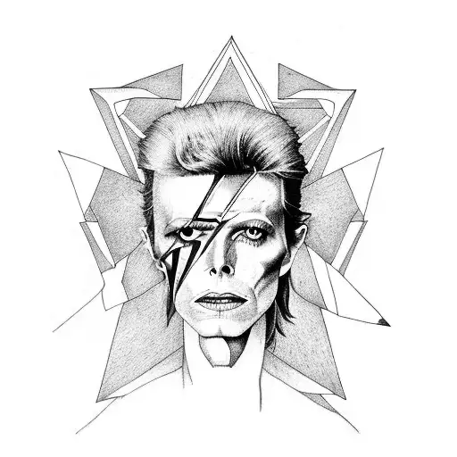 david bowie tattoo design idea