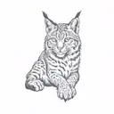 lynx tattoo design idea