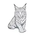 lynx tattoo design idea