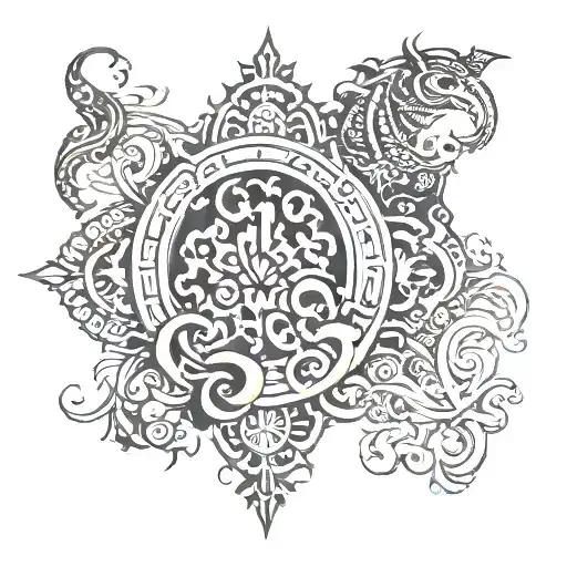 I would like a tatto that represent the countries i lived in Bangladesh , Thailand , Spain , France , India , China  tattoo design idea