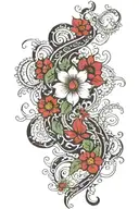 I would like a tatto that represent the countries i lived in Bangladesh , Thailand , Spain , France , India , China  tattoo design idea