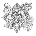 I would like a tatto that represent the countries i lived in Bangladesh , Thailand , Spain , France , India , China  tattoo design idea