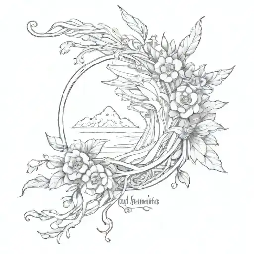life is as fleeting as a passing dawn quote   tattoo design idea
