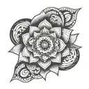 lotus flower mandala design tattoo design idea
