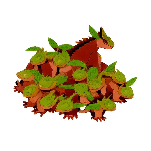 crested gecko tattoo design idea