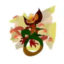 crested gecko tattoo design idea