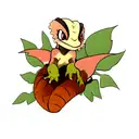 crested gecko tattoo design idea