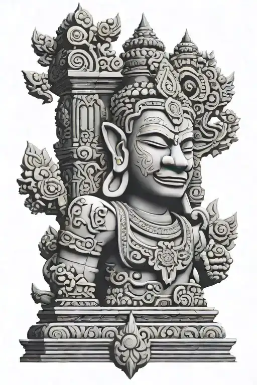 cambodian angkor watt cambodian style tattoo design idea