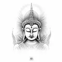 Third Eye, buddha, tattoo design idea