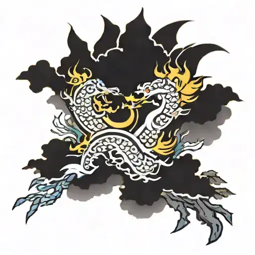 Japanese Arm Band Tattoo With Elements : Blue Wind, Yellow Forest, Red Fire, Black Mountain, and the letters 風林火山 on it tattoo design idea