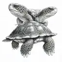 Waterworld turtle tattoo design idea