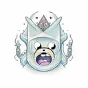 Adventure Time tattoo design idea