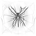 Spider Web tattoo design idea