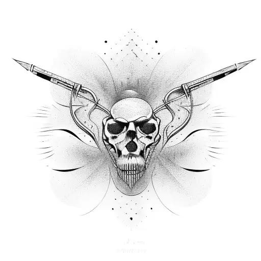 wealth and anarchy tattoo design idea