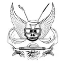 morior invictus tattoo design idea