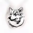 corgi tattoo design idea