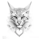 name Elijah with heart in the name tattoo design idea