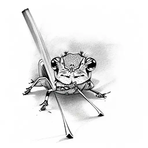 cricket  tattoo design idea