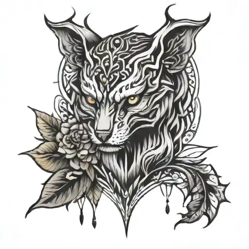 attitude tattoo design idea