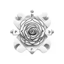 The word "Patience" in cursive fancy font, then the inside of the "P" will be like a clock, with numbers on the inside. tattoo design idea