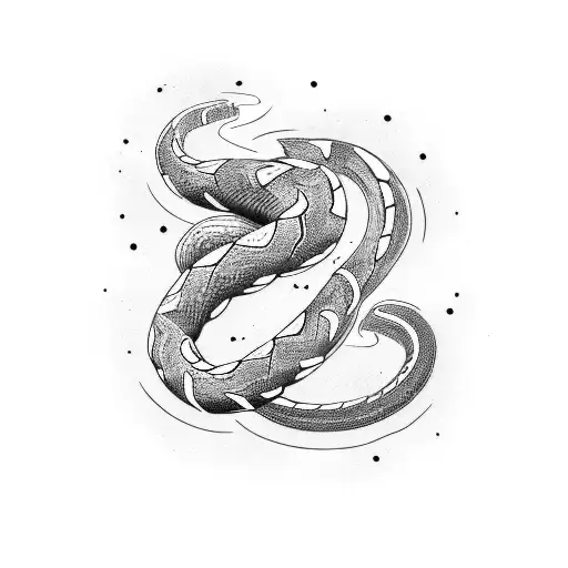 viper coiled on right forearm tattoo design idea