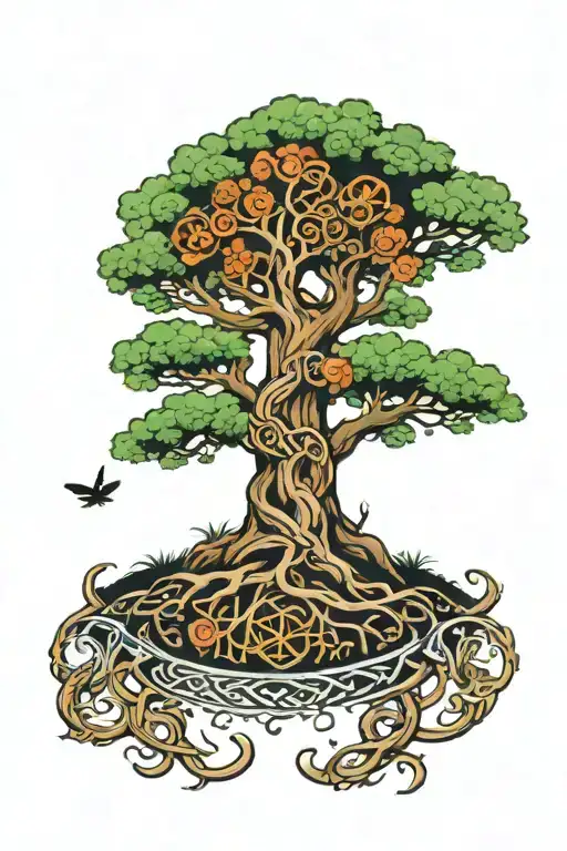 tree of life celtic tree of life tattoo design idea