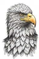 eagle head tattoo design idea