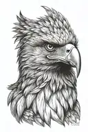 eagle head tattoo design idea