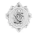 sanskrit symbol breathe tattoo design idea