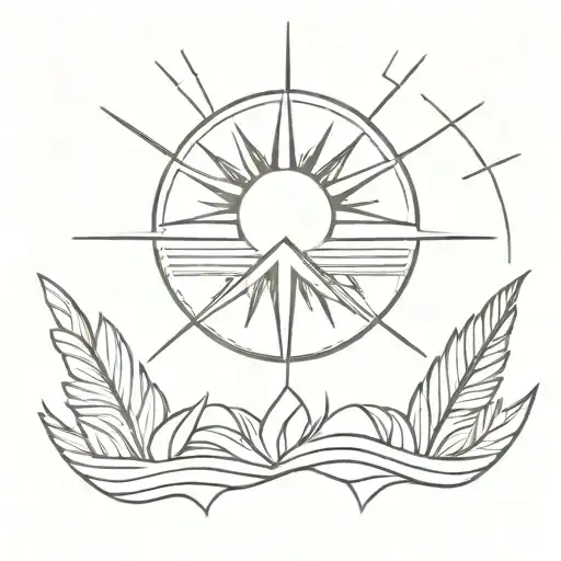 filipino sun tattoo tattoo design idea