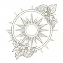 filipino sun tattoo tattoo design idea