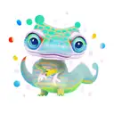 tiny dino with thumb up line only tattoo design idea