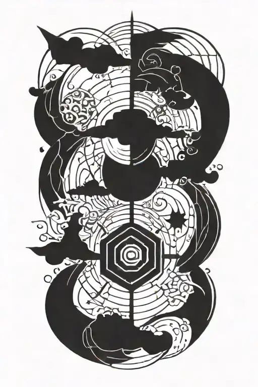 balance, harmony, direction tattoo design idea