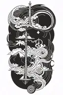 balance, harmony, direction tattoo design idea