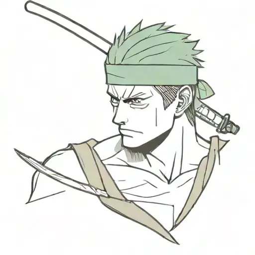 Roronoa Zoro tattoo design idea