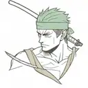 Roronoa Zoro tattoo design idea