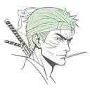 Roronoa Zoro tattoo design idea