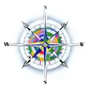 cross lion compass tattoo design idea